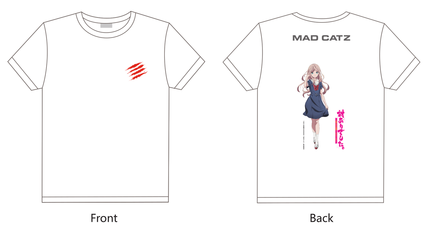 【対ありでした。コラボ】美緒 x Mad Catz Tシャツ 白【送料無料】