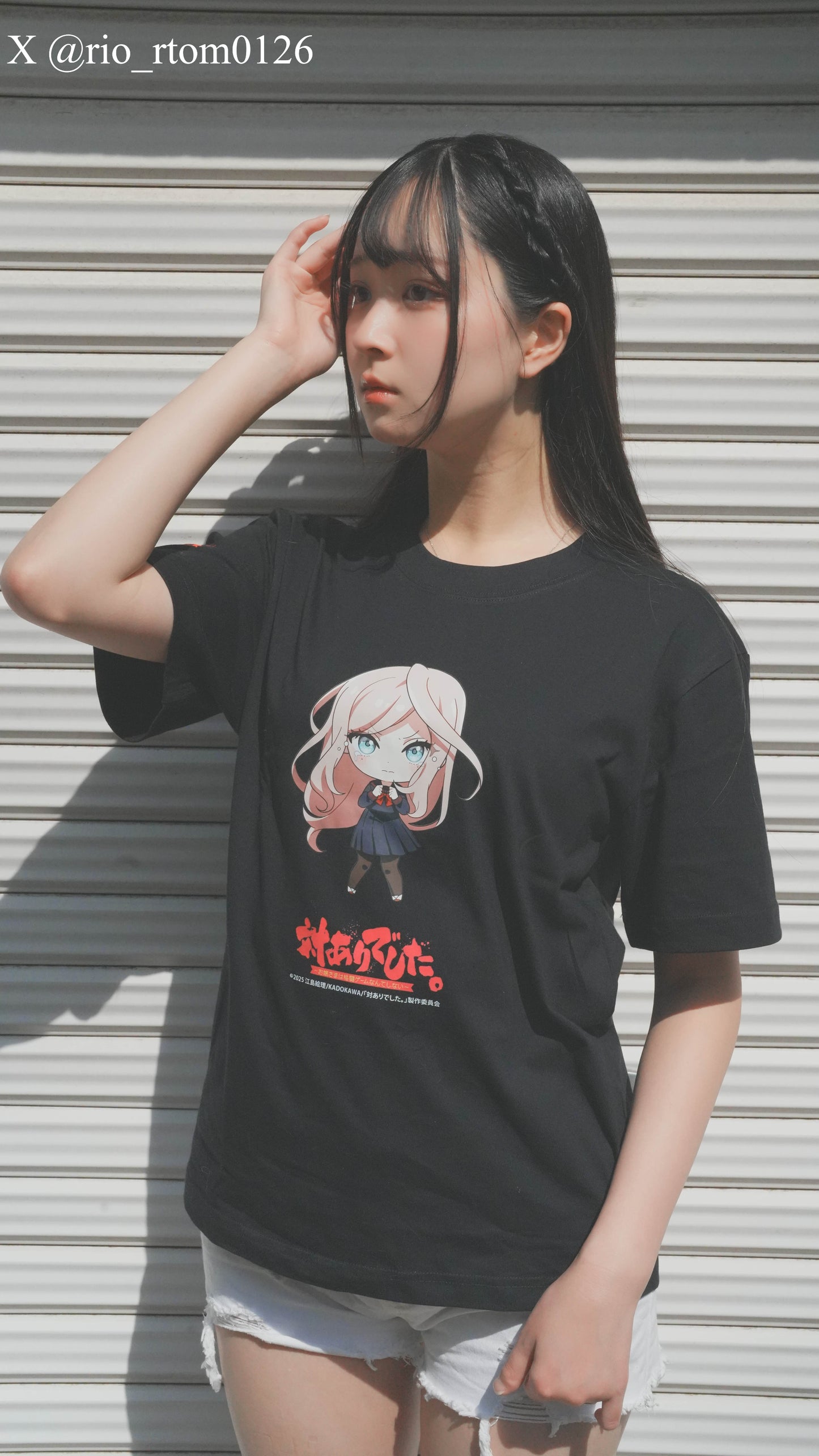 【対ありでした。コラボ】美緒 x Mad Catz Tシャツ 黒【送料無料】