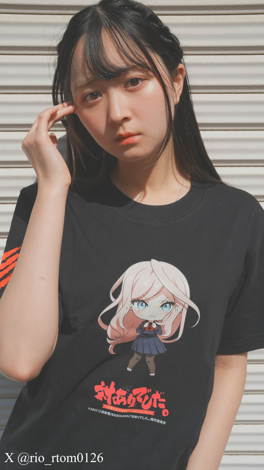 【対ありでした。コラボ】美緒 x Mad Catz Tシャツ 黒【送料無料】
